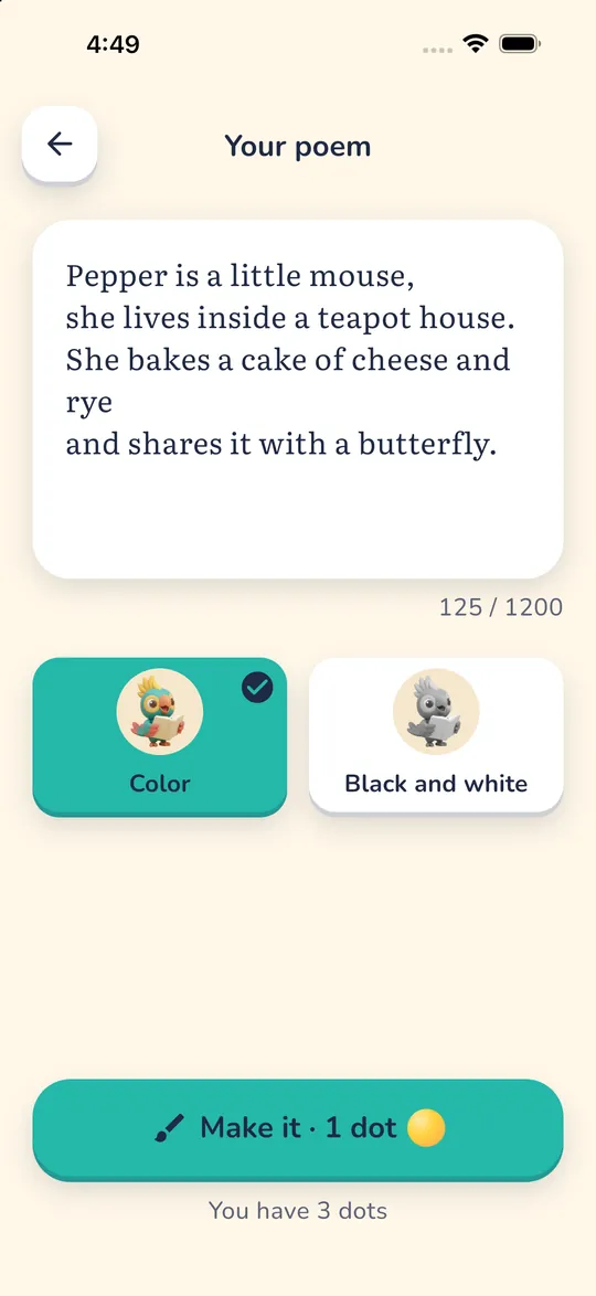 Adding a poem of your own